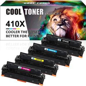 4PK KCMY Toner Compatible with HP 410X CF410X LaserJet Pro MFP M477fnw M477fdw M452dn