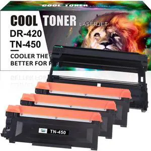 3 TN450 Toner + 1 DR420 Drum Unit Compatible for Brother HL-2270DW DCP-7065DN