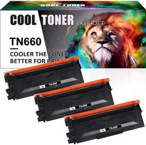 3x TN660 Toner Cartridge Compatible With Brother MFC-L2700DW HL-L2360DW