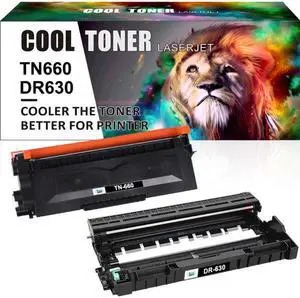 1x TN660 Toner 1x DR630 Drum Cartridge Compatible With Brother MFC-L2700DW HL-L2360DW