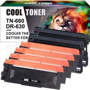 4 TN660 Toner + 2 DR630 Drum Compatible With Brother