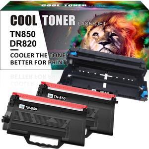2 TN850 Toner + 1 DR820 Drum Compatible With Brother