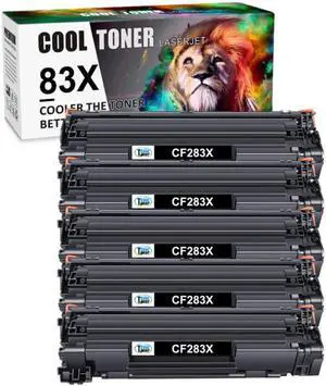 5PK Toner CF283A CF283X Compatible with HP 83A 83X LaserJet Pro MFP M225dn M225d