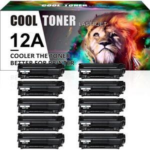 10PK Toner Compatible with HP Q2612A 12A LaserJet 1012 1010 1018 1020 3030 3020