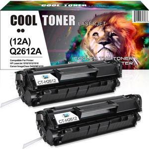 2PK Toner Compatible with HP Q2612A 12A LaserJet 1012 1010 1018 1020 3030 3020