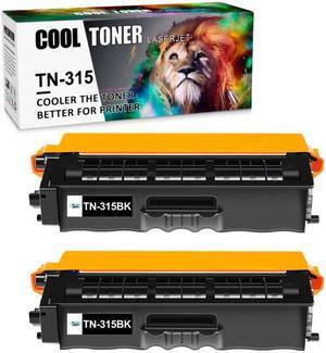 2Pack Black TN315 Compatible With Brother TN-315 Toner MFC-9970cdw MFC-9560cdw MFC-9460cdn