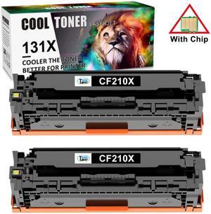 2PK Black Toner CF210A 131A Color Fit For HP LaserJet Pro 200 M251nw MFP M276nw Printer