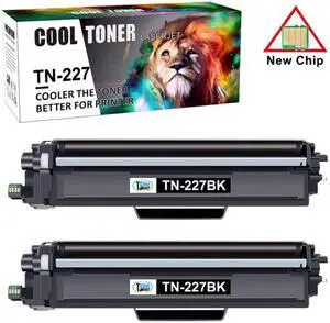 2x TN227 Black Toner Cartridge Compatible for Brother TN223 MFC-L3770CDW HL-L3270CDW
