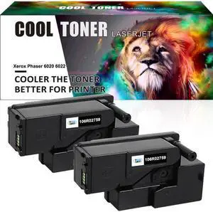 2PK Black Toner Cartridges Compatible for Xerox Phaser 6022 6020 WorkCentre 6027 6025
