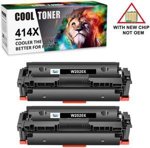 2PK Black Toner WITH CHIP W2020A 414X W2020X For HP 414A Laserjet M479 M479fdw M454dw