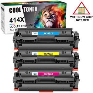 3PK CMY Toner WITH CHIP W2020A 414X W2020X For HP 414A Laserjet M479 M479fdw M454dw
