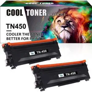 2x TN450 TN-450 High Yield Toner Cartridge Compatible for Brother HL-2220