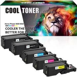 1Set + 1BK Toner Cartridges Compatible for Xerox Phaser 6022 6020 WorkCentre 6027 6025