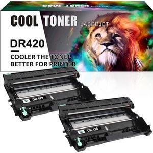 2x DR420 High Yield Cartridge Compatible for Brother HL-2220