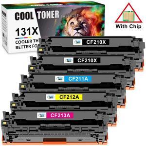 5PK (K+KCMY) Set Toner CF210A 131A Color Fit For HP LaserJet Pro 200 M251nw MFP M276nw Printer