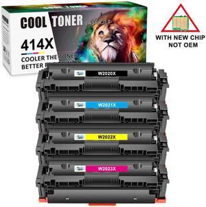 4PK KCMY Toner WITH CHIP W2020A 414X W2020X For HP 414A Laserjet M479 M479fdw M454dw