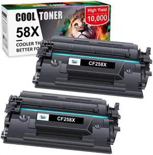 2PK Toner CF258A 58A  Compatible With HP Laserjet Pro M404n [NO CHIP]