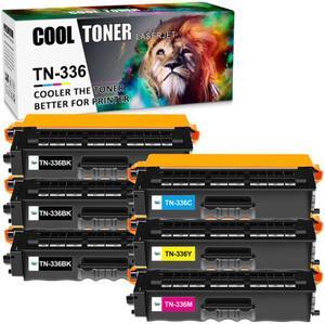 6PK (3KCMY) Toner TN336 Cartridge For Brother HL-L8250 HL-L8350CDW MFC-L8850CDW L8600CDW