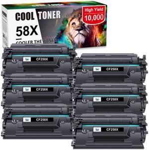 6PK Toner CF258X 58X  Compatible With HP Laserjet Pro M404n