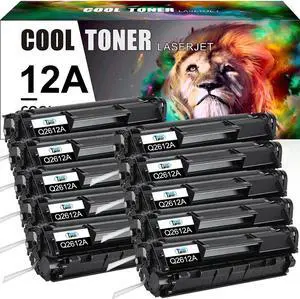 10Pack toner Cartridge for HP Q2612A Black LaserJet 1020 1022 1012 3050 3020