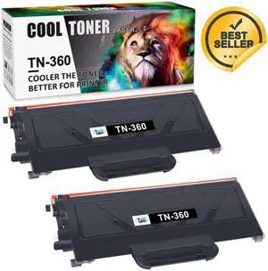 2 Pack TN360 Toner Cartride For Brother TN330 HL-2140 HL-2170W MFC-7340 MFC-7840W