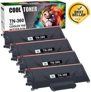 4 Pack TN360 Toner Cartride For Brother TN330 HL-2140 HL-2170W MFC-7340 MFC-7840W