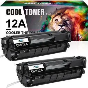 2Pack toner Cartridge for HP Q2612A Black LaserJet 1020 1022 1012 3050 3020