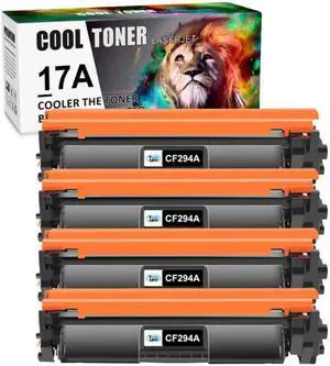 4x CF217A Toner Cartridge Compatible With HP LaserJet Pro M102w M102a MFP 130fw