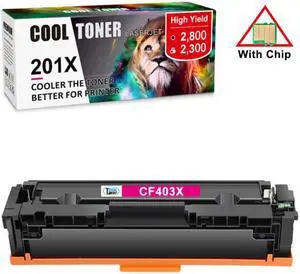 1 Magenta Toner CF400X Compatible With HP 201X LaserJet Pro M252dw MFP M277dw M277n