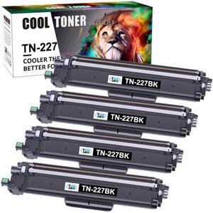 4x Black Toner Compatible With Brother TN227 TN227BK HL-L3210CW L3750cdw MFC-L3770CDW