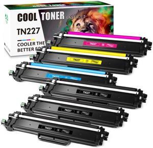 6PK (1 Set+2 Black) Toner Compatible With Brother TN227 TN227BK HL-L3210CW L3750cdw MFC-L3770CDW