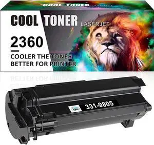 1 Pack Toner Cartridge for Dell B2360d B2360dn B3460dn B3465dn B3465dnf Black