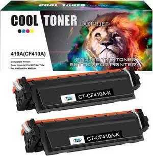 2Pack Toner Compatible with HP 410A CF410A HP LaserJet Pro MFP M477fnw M477fdw M452dn