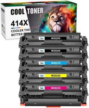 5PK 2K+CMY Toner for HP 414X W2020A Laserjet Pro MFP M479fdw M479fdn M454dn