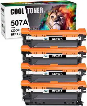 4x Black CE400A Toner Cartridge for HP 507A Color LaserJet 500 M551n M570dn M575F
