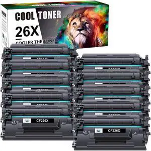10PK Toner Compatible With HP CF226X 26X LaserJet Pro MFP M426dw M426fdn M402dw