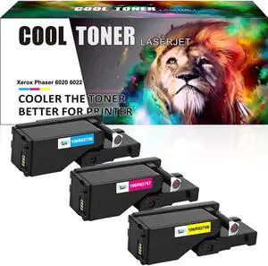 3PK (CMY) Toner Compatible For Xerox WorkCentre 6027 6025 Phaser 6022 6020 106R02759