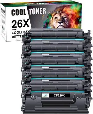 5PK Toner Compatible With HP CF226X 26X LaserJet Pro MFP M426dw M426fdn M402dw