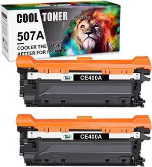 2x Black CE400A Toner Cartridge for HP 507A Color LaserJet 500 M551n M570dn M575F