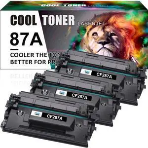 3 Pack Toner Compatible for HP 87A CF287A LaserJet M501dn M506dn MFP M527dn M527c M527z