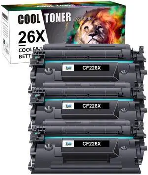 3PK Toner Compatible With HP CF226X 26X LaserJet Pro MFP M426dw M426fdn M402dw