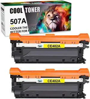 2x Yellow CE400A Toner Cartridge for HP 507A Color LaserJet 500 M551n M570dn M575F