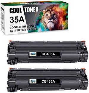 2PK Black Toner  35A CB435A Cartridge Compatible with HP LaserJet P1005 P1006 P1009