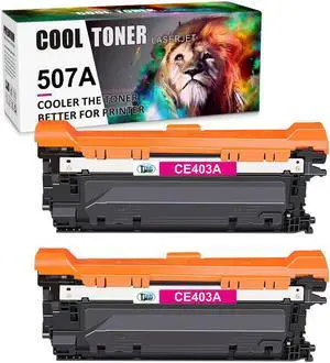 2x Magenta CE400A Toner Cartridge for HP 507A Color LaserJet 500 M551n M570dn M575F