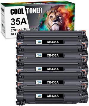 5PK Black Toner  35A CB435A Cartridge Compatible with HP LaserJet P1005 P1006 P1009
