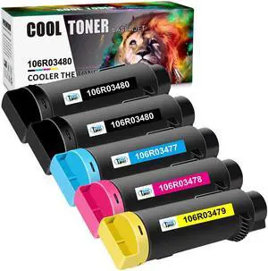 1Set + 1BK Color Toner Cartridge for Xerox Phaser 6510 WorkCentre 6515 dn dni n 106R03480