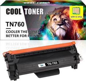 1 Pack TN760  Toner Cartridge Compatible With Brother HL-L2350DW MFC-L2710DW