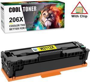 1x Yellow Toner W2110X Compatible With HP 206X Set Laserjet M283fdw M282 M255 [WITH CHIP]