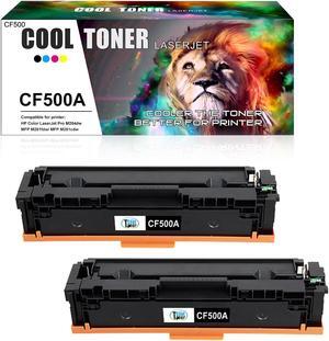 2PK Black Toner Compatible With HP CF500A 202A Ink LaserJet M281fdw M281cdw MFP M254dw