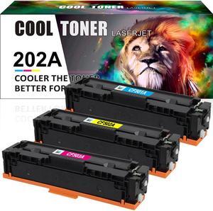 3PK (CMY)Toner Compatible With HP CF500A 202A Ink LaserJet M281fdw M281cdw MFP M254dw